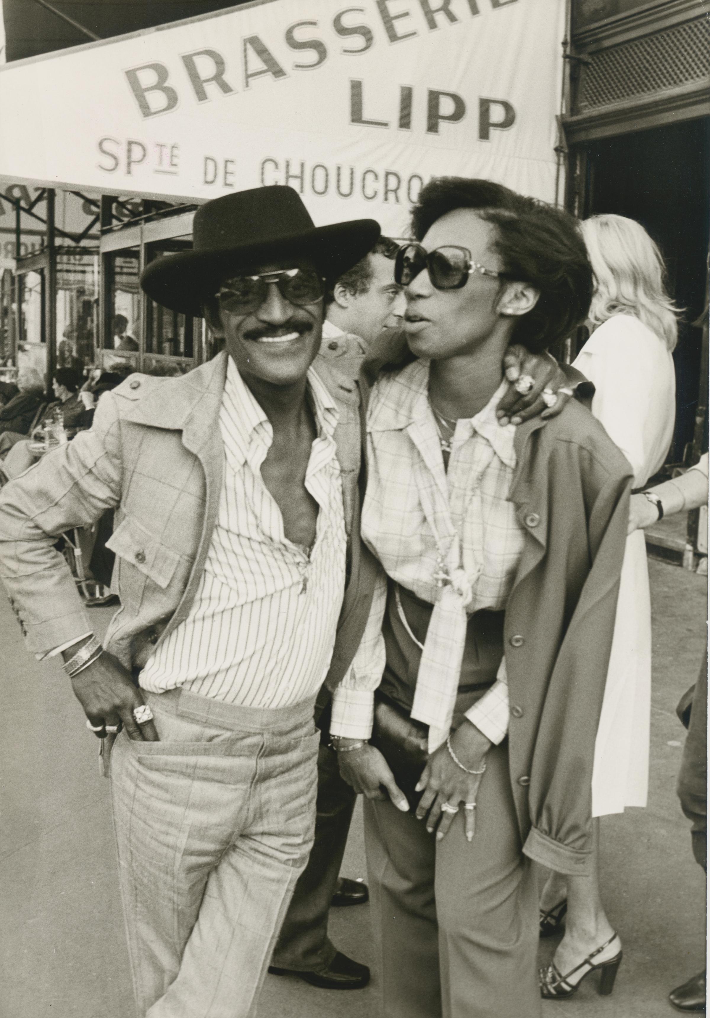 Unknown Black and White Photograph - Sammy Davis Jr. with wife