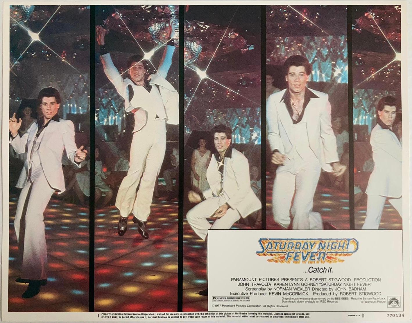 ""Saturday Night Fever"" Original Vintage 1977 Film Kino Lobby Card 