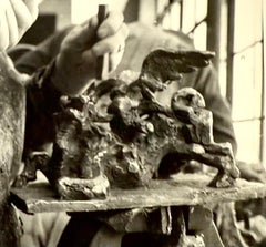 Sculptor Jacques Lipchitz Photograph Portrait Vintage Silver Gelatin Photo Print