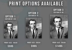 Sean Connery Classical Portrait Globe Photos Fine Art Print