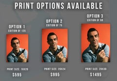 Sean Connery "Dr. No" in Color Globe Photos Fine Art Print