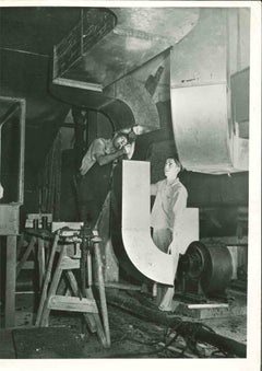 Sheet Metal Worker - Vintage Photograph - Mid 20th Century