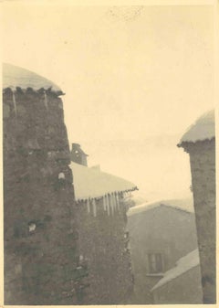 Snowy Roofs - Vintage Photograph - 1940s