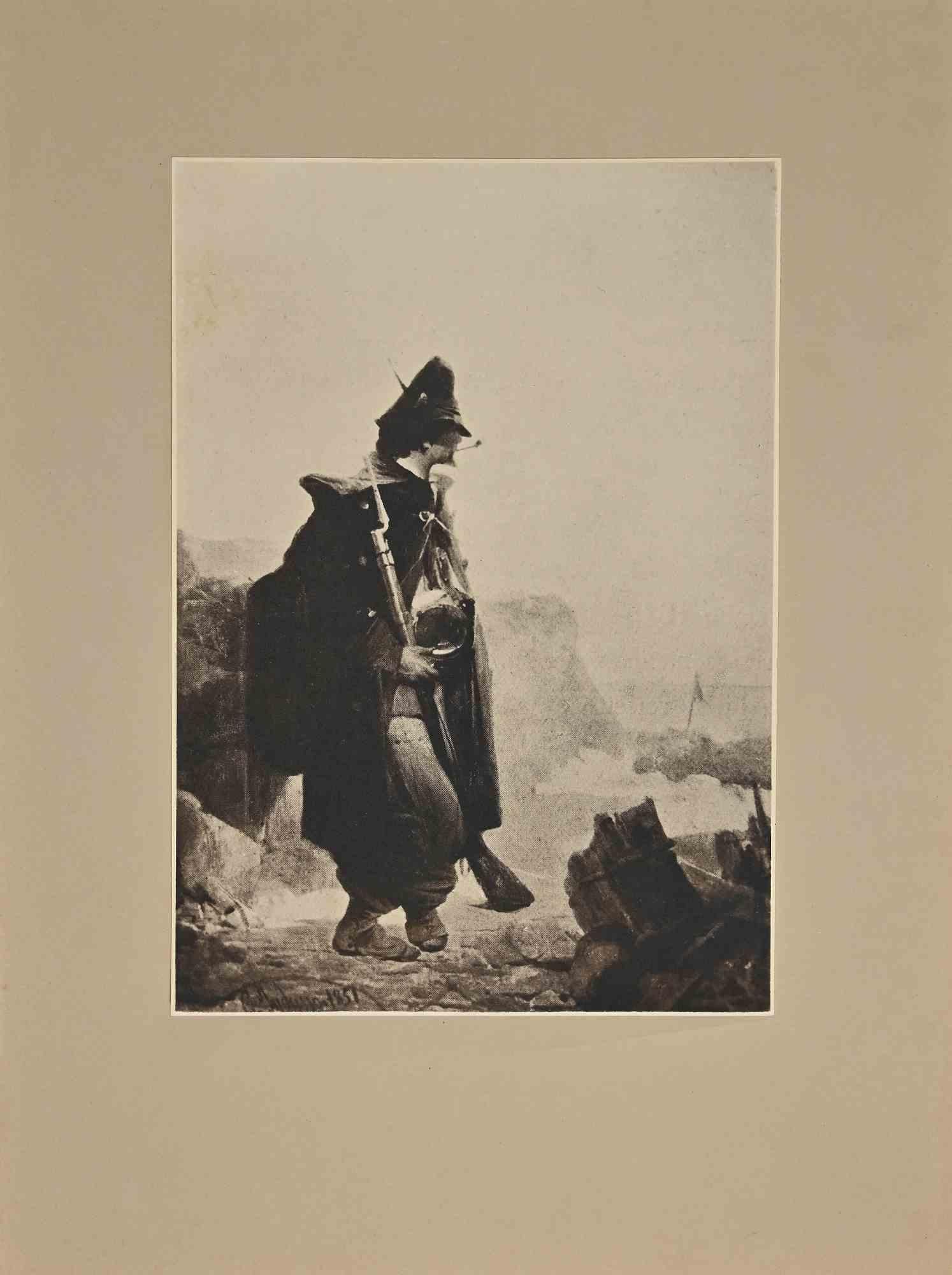 Unknown Figurative Photograph - Soldier - Vintage photograph - Early 20th Century