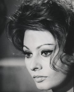Vintage Sophia Loren Closeup Globe Photos Fine Art Print