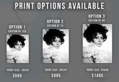 Sophia Loren in Ruffles Globe Photos Fine Art Print