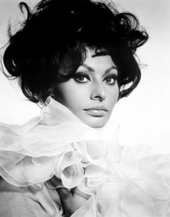 Vintage Sophia Loren in Ruffles Globe Photos Fine Art Print