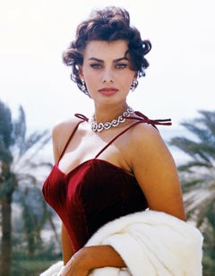 Vintage Sophia Loren in Stunning Color Globe Photos Fine Art Print