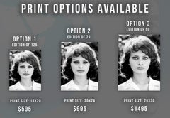 Sophia Loren in the Garden Globe Photos Fine Art Print