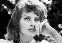 Vintage Sophia Loren in the Garden III Globe Photos Fine Art Print