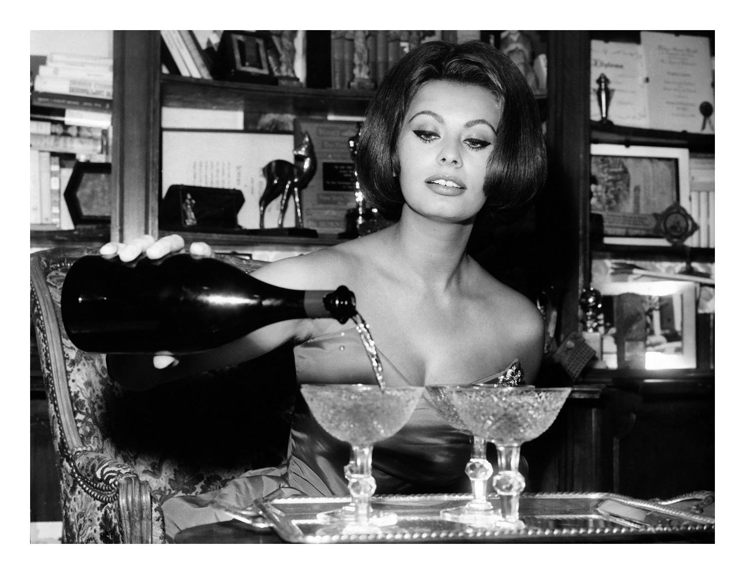 Sophia Loren Pouring Champagne 20