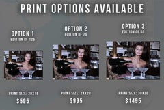 Sophia Loren Pouring Champagne Colorized Fine Art Print