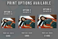 Sophia Loren Sunbathing in Color Globe Photos Fine Art Print