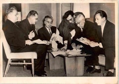 Soviet Scientists in 1960s - Vintage B/W photo