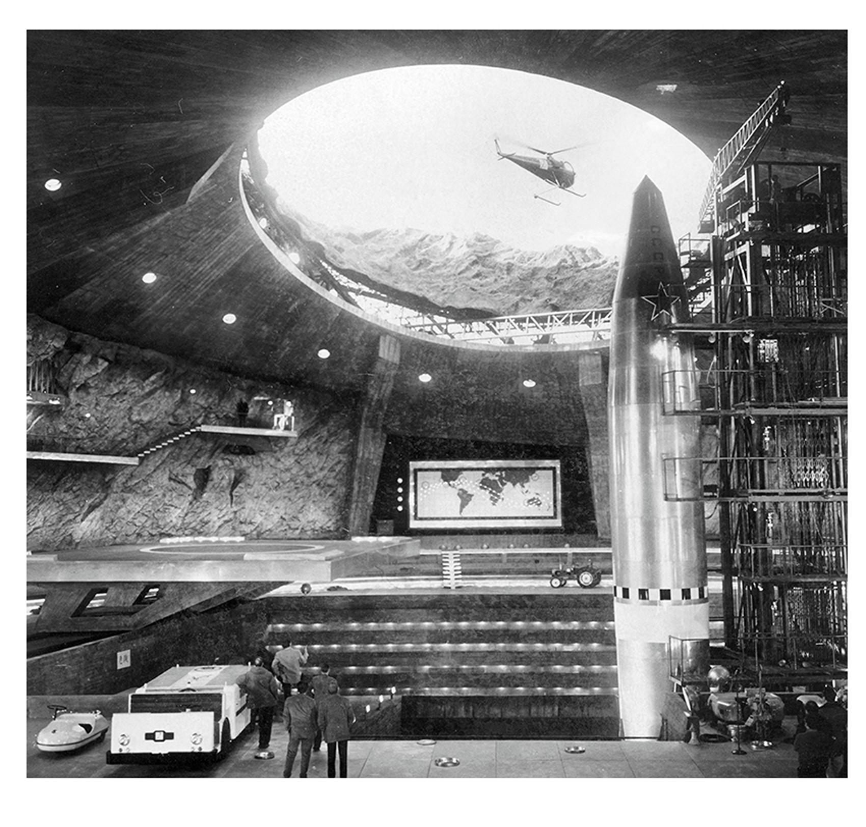 Unknown Portrait Photograph - Spectre HQ - James Bond Thunderball Hollywood Movie Film Ken Adam Set Design