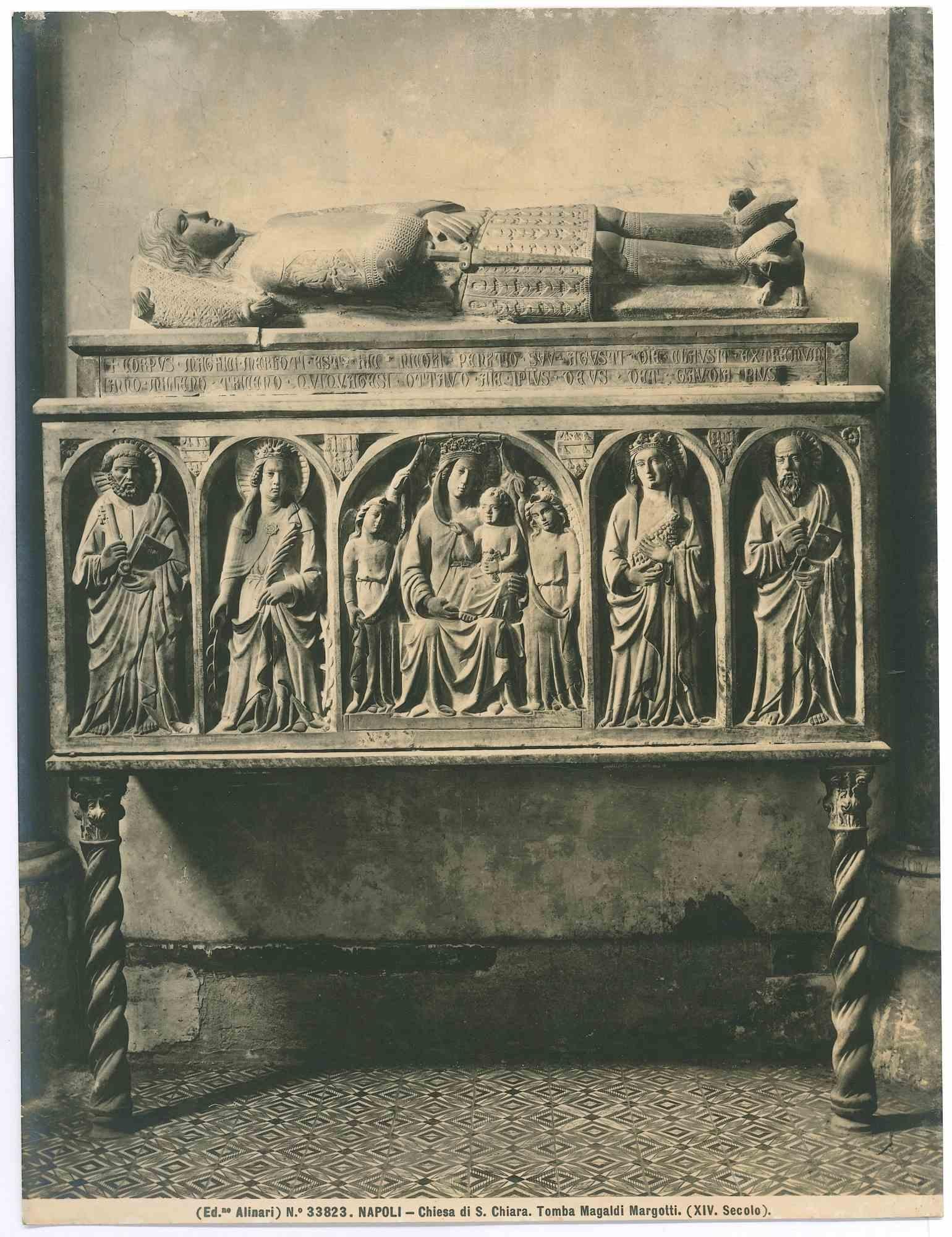 Unknown Figurative Photograph - St. Chiara Church in Naples - Vintage Photo - Early 20th Century