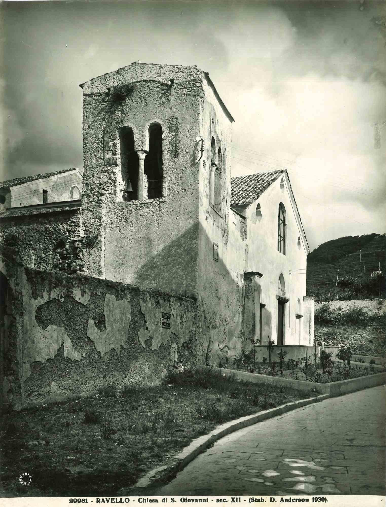 Unknown Figurative Photograph – St. Giovanni-Kirche – Vintage-Foto – frühes 20. Jahrhundert