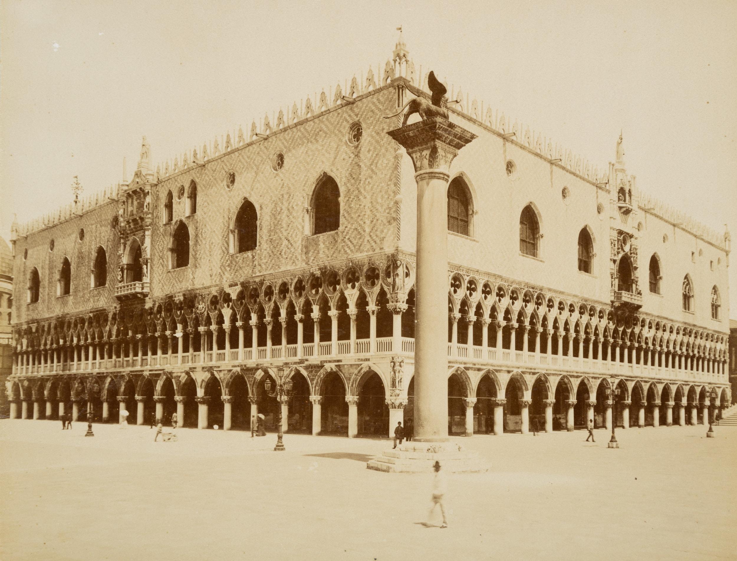 Carlo Naya Landscape Photograph - St Mark's Square, Doge's Palace, Venice