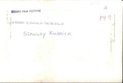 Stanley Kubrick Directing - Original Vintage Photograph - Early 1980s