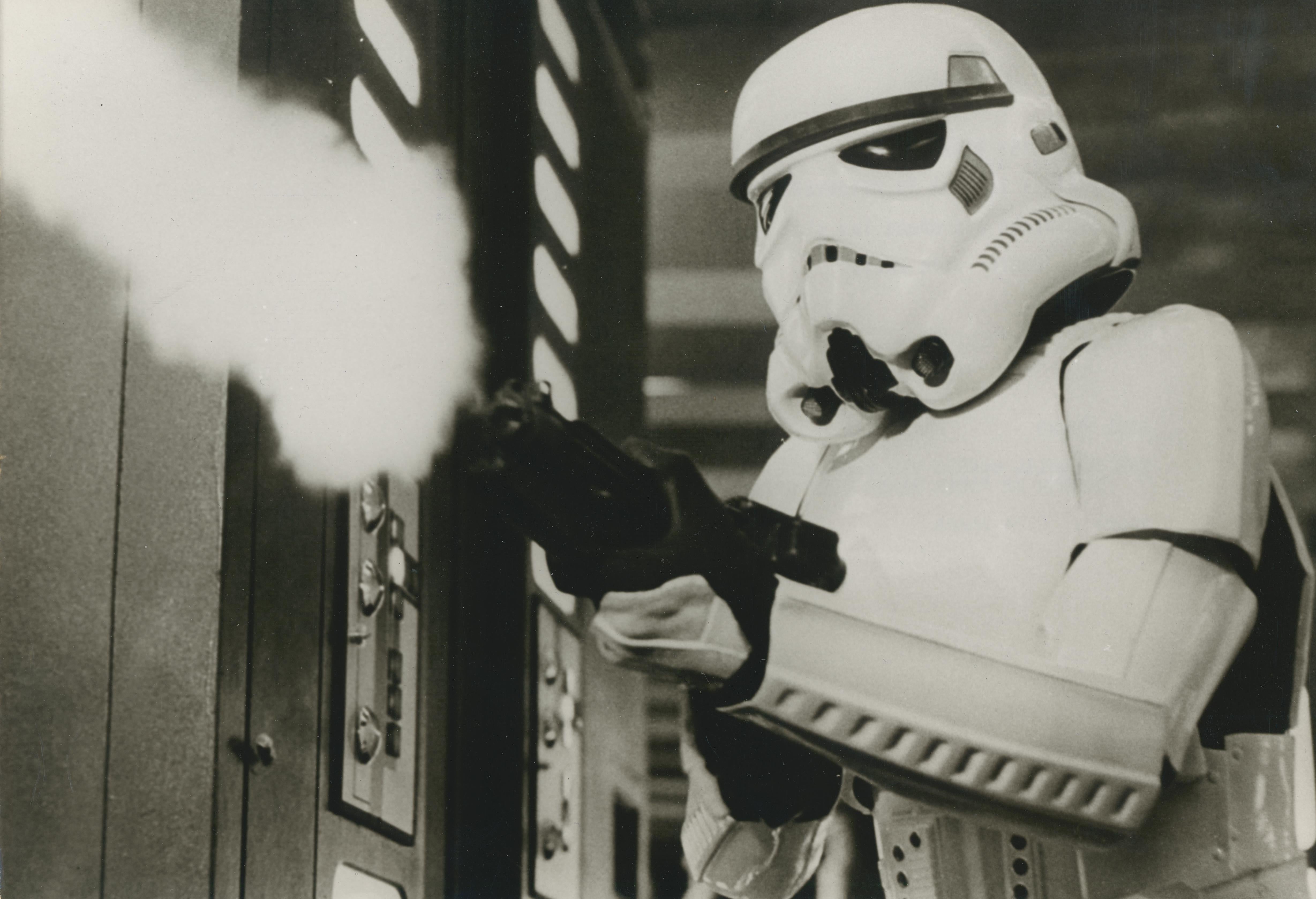 Unknown Portrait Photograph – Star Wars, Imperial Guard, Sience Fiction, Filmstill, 1977