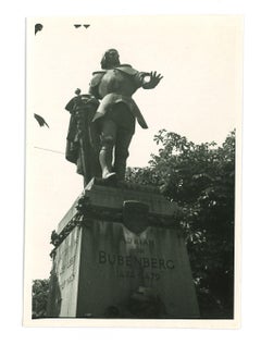 Statue von Adrian von Bubenberg-Denkmal – Vintage-Foto – Mitte des 20. Jahrhunderts