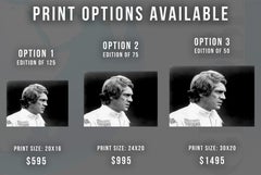 Steve McQueen "Le Mans" Globe Photos Fine Art Print