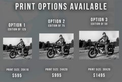 Steve McQueen on Bike "The Great Escape" Globe Photos Fine Art Print