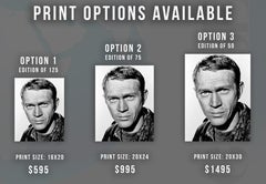 Steve McQueen "The Great Escape" Closeup Globe Photos Fine Art Print