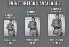 Steve McQueen with Sawed-Off Shotgun Globe Photos Fine Art Print