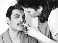 Vintage Steve Wood 'Grooming Freddie Mercury' Limited Edition Photographic Print, 12x16