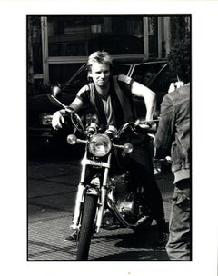 Sting on Motorcycle Vintage Original Photograph