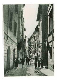 Straßenstraße von Rom  - Vintage-Fotografie - Anfang des 20. Jahrhunderts