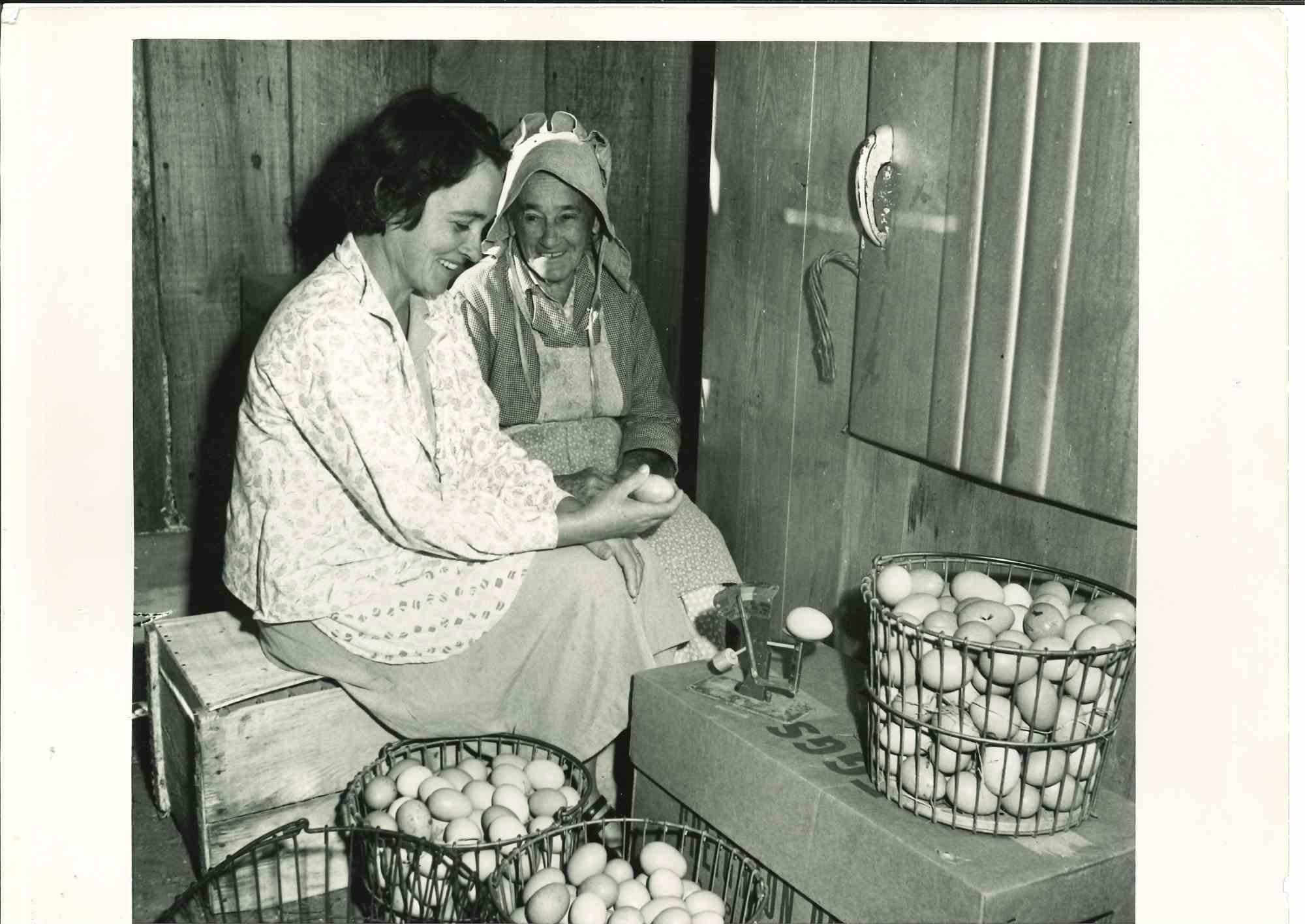Unknown Figurative Photograph - Sugar Cane Farmer - American Vintage Photograph - Mid 20th Century