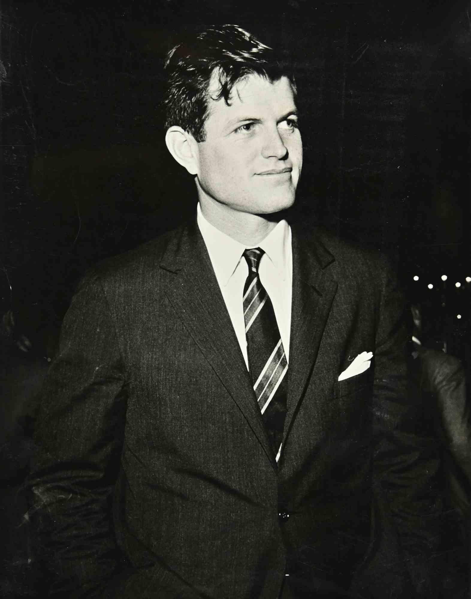 Unknown Black and White Photograph - Ted Kennedy - Vintage b/w Photo - 1960s