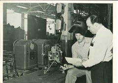 Ted Meyer at the Lincoln Electric Company -Vintage Photograph - Mid 20th Century