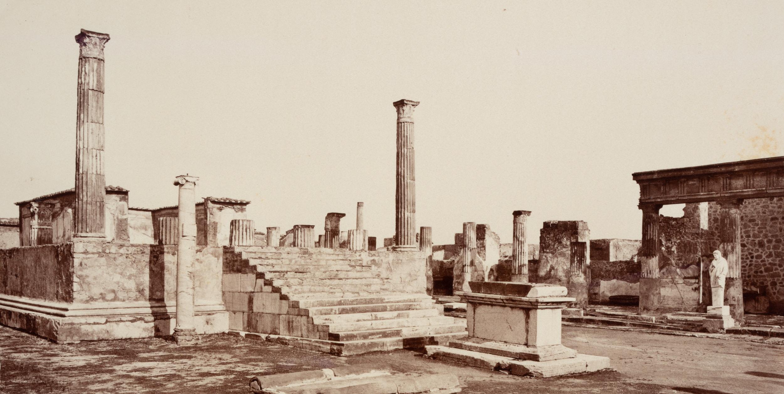 Temple of Apollo, Pompei - Photograph by Fratelli Alinari