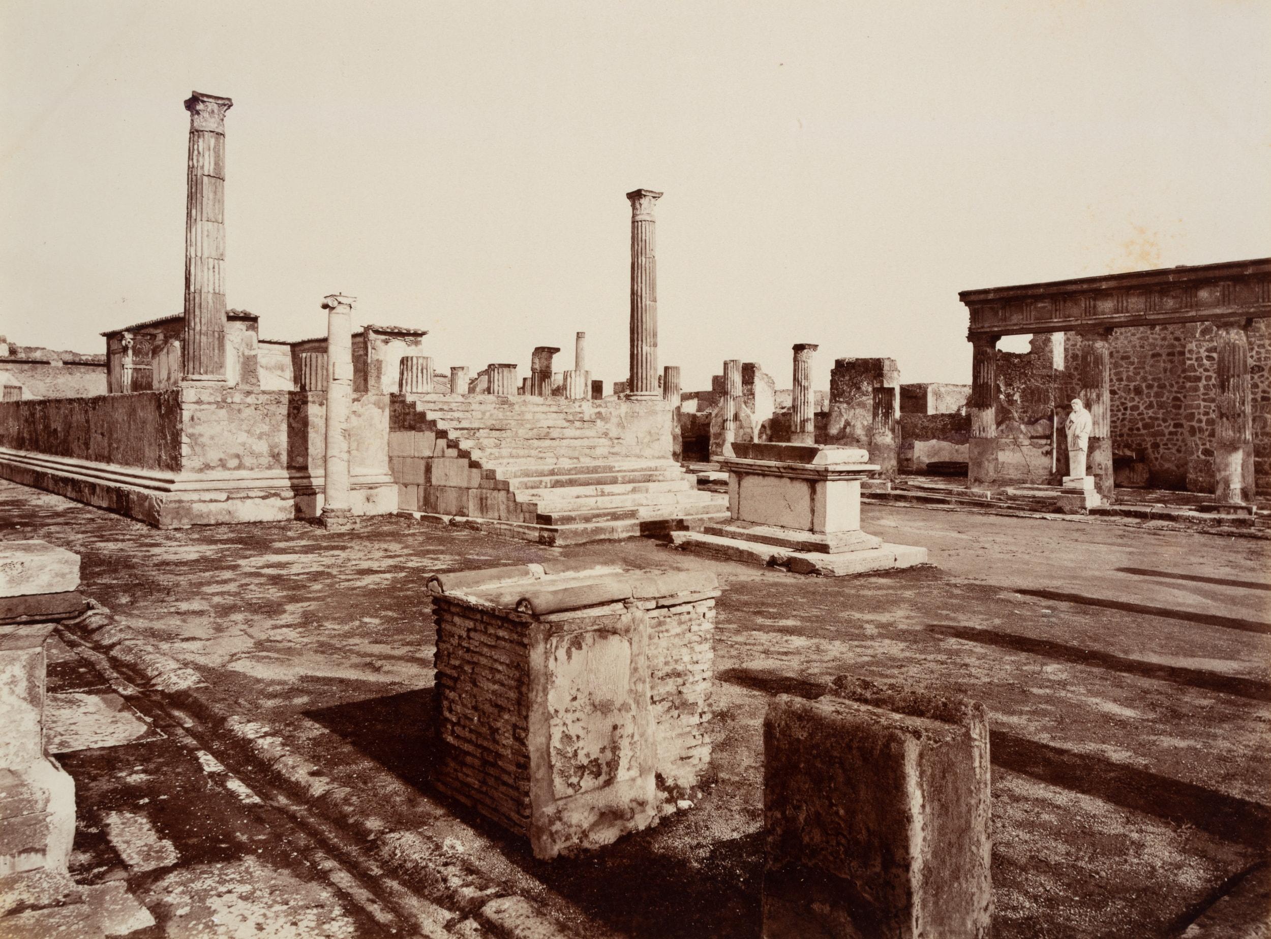 Landscape Photograph Fratelli Alinari - Temple d'Apollo, Pompéi