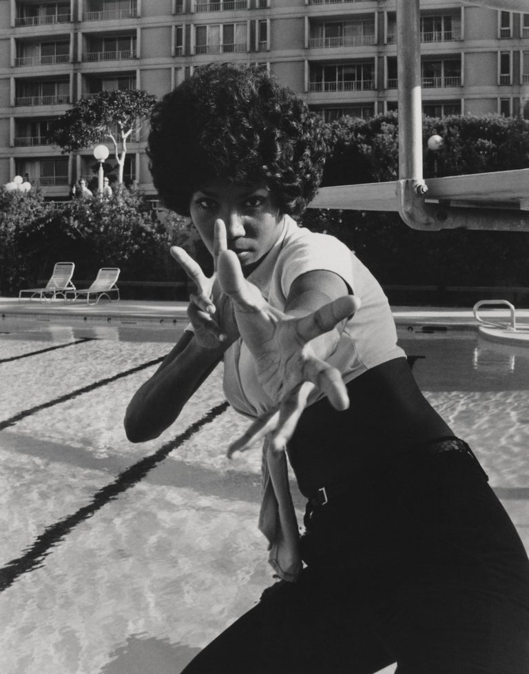 Unknown Teresa Graves Action Shot Globe Photos Fine Art Print For