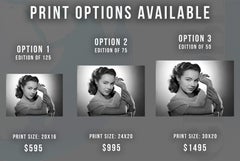 Terry Moore Striking Studio Portrait Fine Art Print