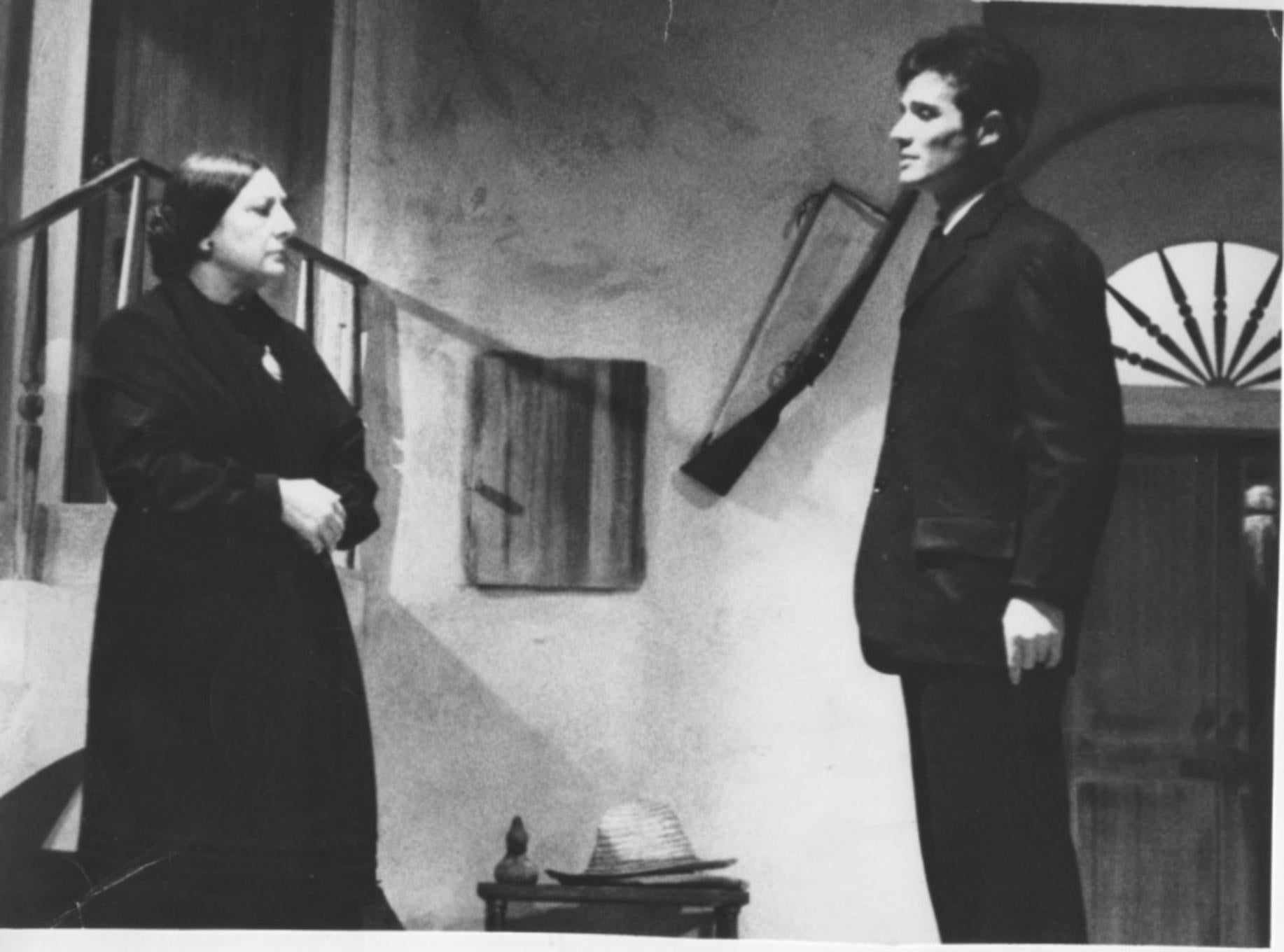 Unknown Figurative Photograph - The Actors Paola Borboni and Alberto Terrani - Vintage Photo - 1960s