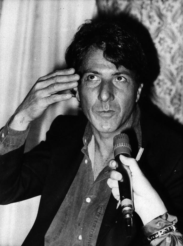 Unknown Black and White Photograph -  The American Actor Dustin Hoffman - Vintage Photograph - 1983