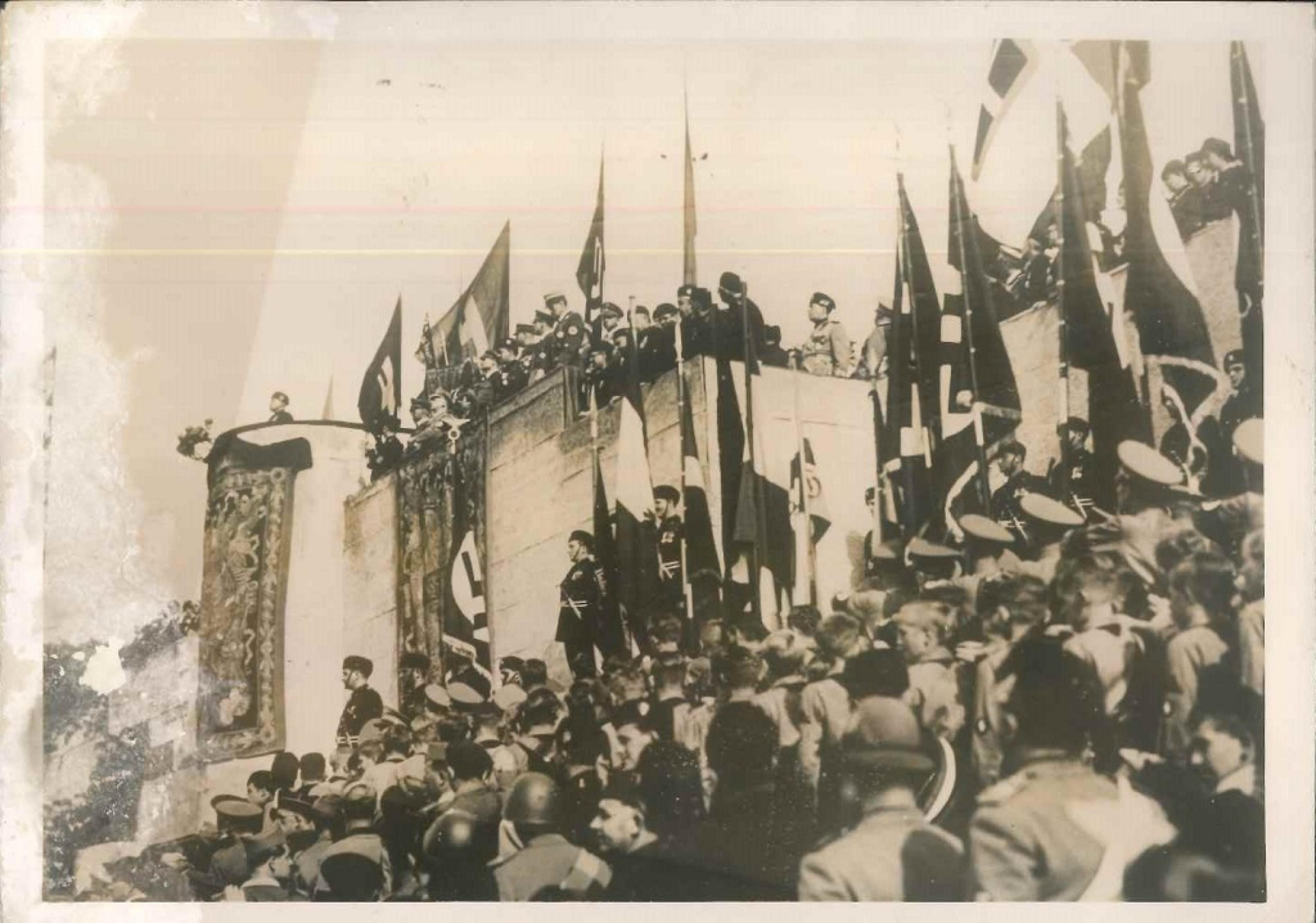 Unknown Figurative Photograph - The Anniversary of the March to Rome - Vintage Photo - 1930s