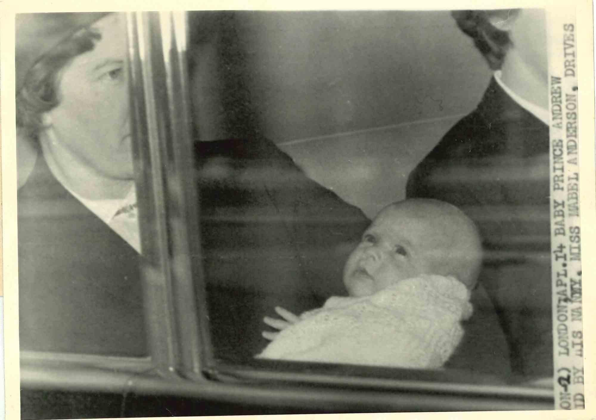 The Baby Prince Andrew - Vintage Press Print - 1960