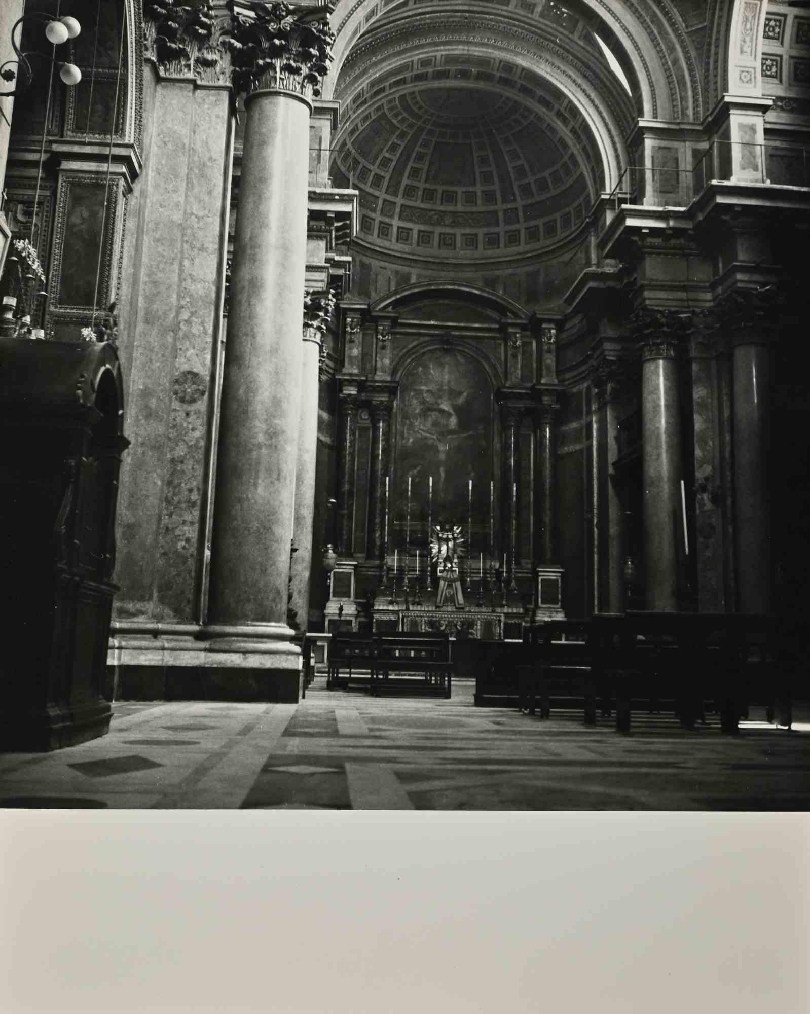 Figurative Photograph de Unknown - El altar mayor barroco - Foto de época - Mediados del siglo XX