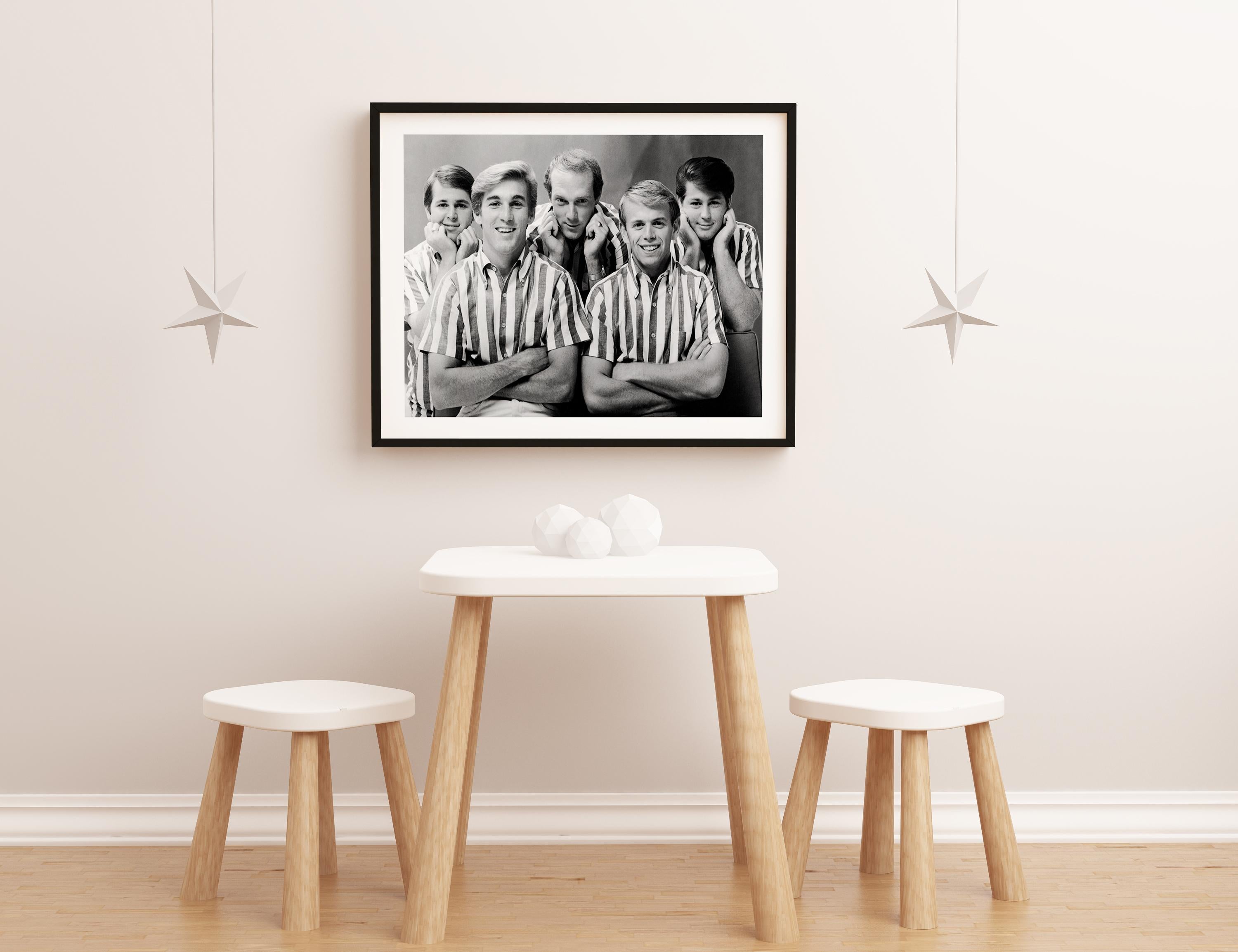 The Beach Boys in Stripes Globe Photos Fine Art Print For Sale 1