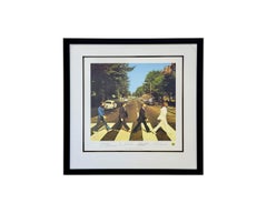 The Beatles " Abbey Road" (Abbey Road)  Litografía de edición limitada , Placa firmada