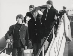 The Beatles Departing from Plane Fine Art Print