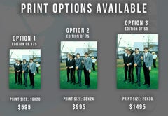 The Beatles Golfing Globe Photos Fine Art Print