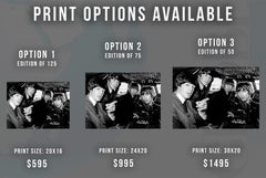 The Beatles in a Cockpit Globe Photos Fine Art Print