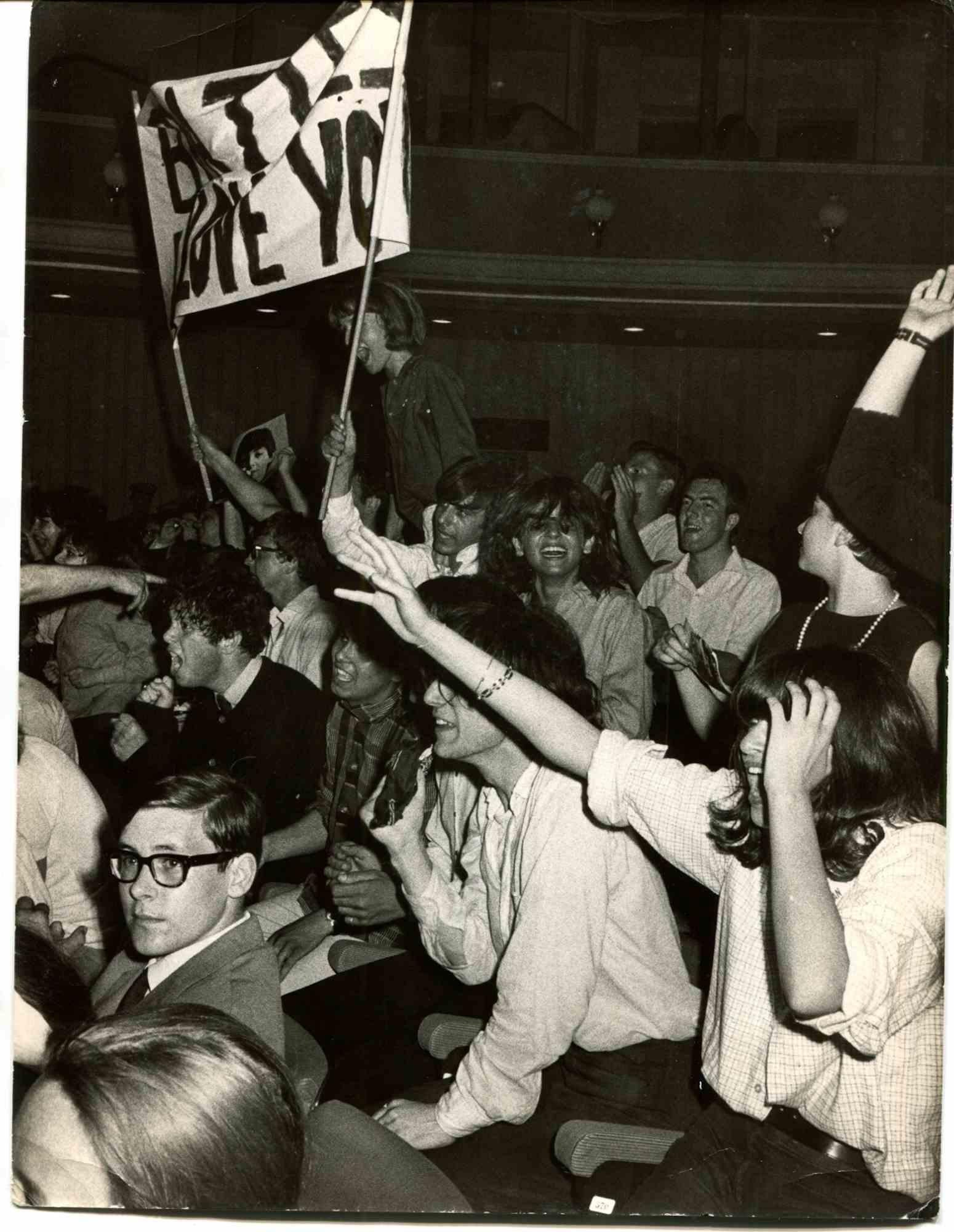 Unknown Portrait Photograph - The Beatles in Concert - 1970s